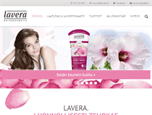 Tablet Screenshot of lavera.fi